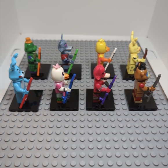 8 Minifigures - Custom FNAF Five Nights At Freddy's Minifigures Figure Toy - Picture 6 of 8